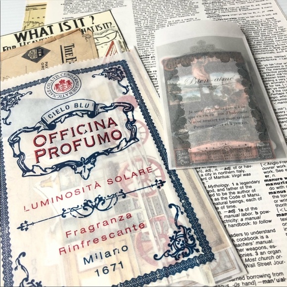 Old Paper Pack Vintage Scrapbook Craft - Picture 3 of 4